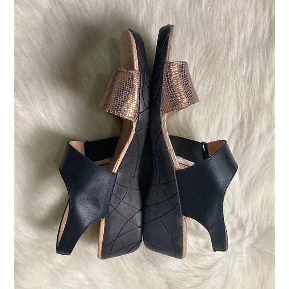 WONDERS Spain Leather Slingback Ankle Strap Snake Slide Sandal 39 EU US 8 Shoe - Picture 8 of 8